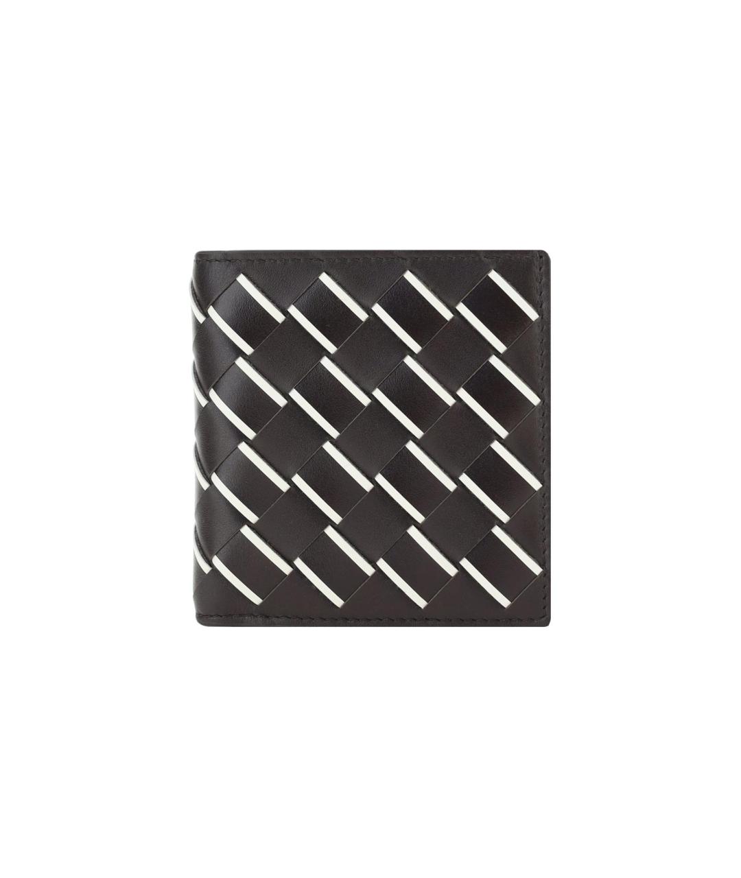 BOTTEGA VENETA Черный кожаный кошелек, фото 1