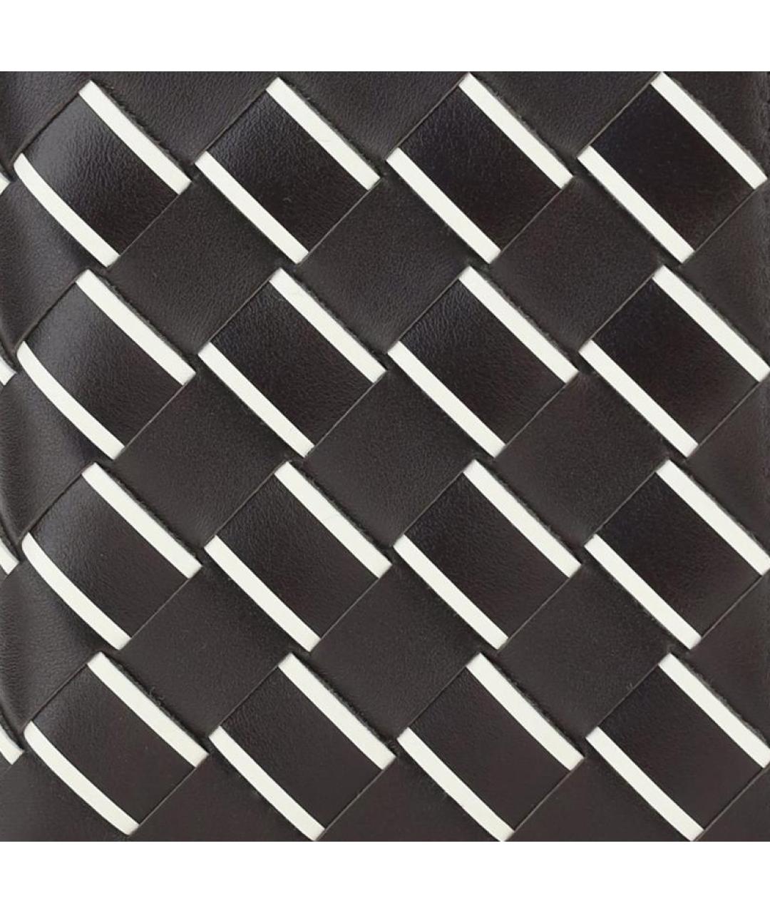BOTTEGA VENETA Черный кожаный кошелек, фото 4