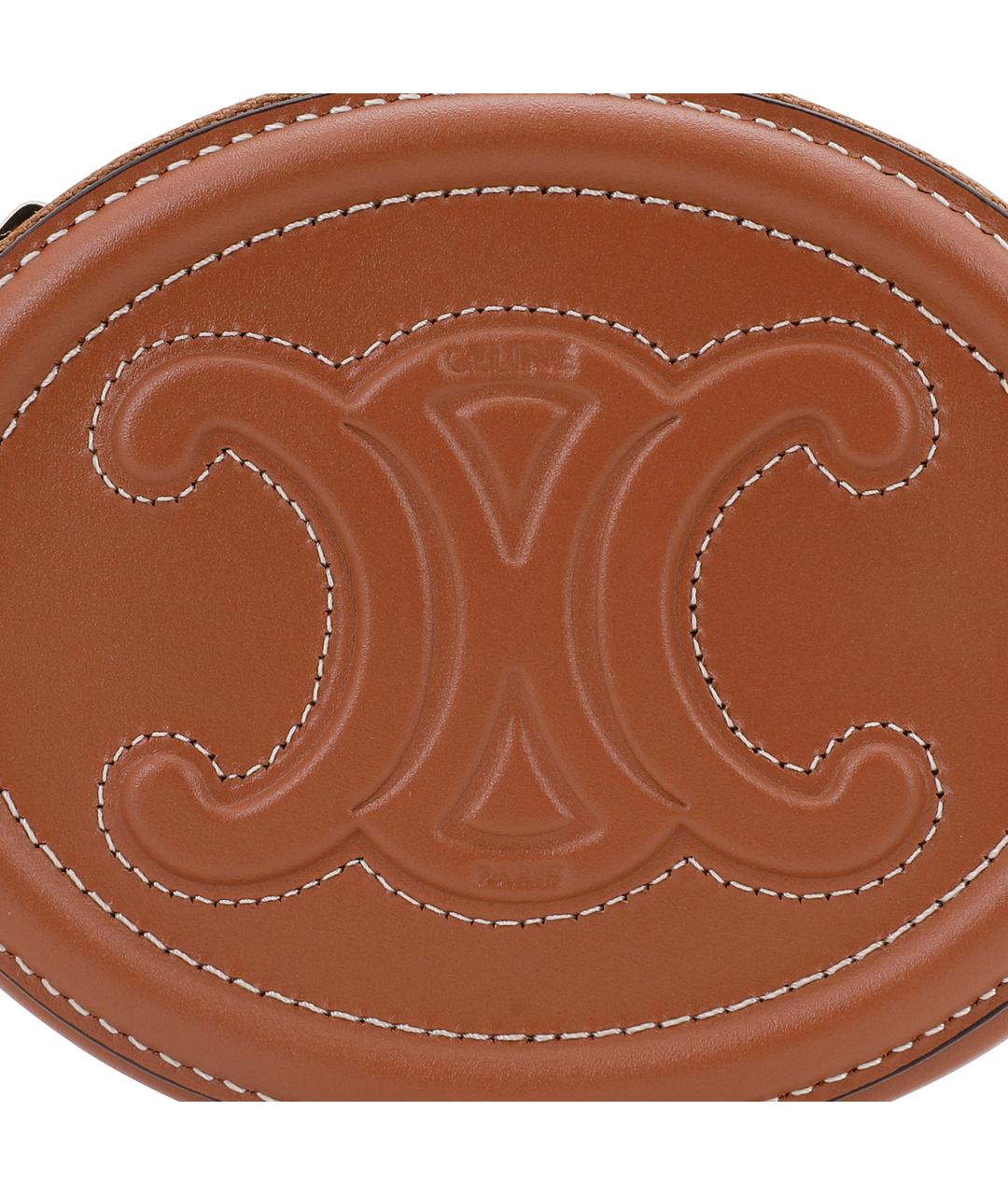 CELINE Коричневый кожаный кошелек, фото 3