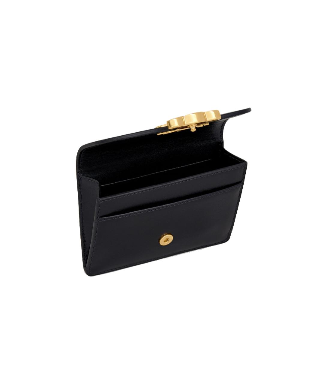 CELINE Черный кожаный кошелек, фото 3