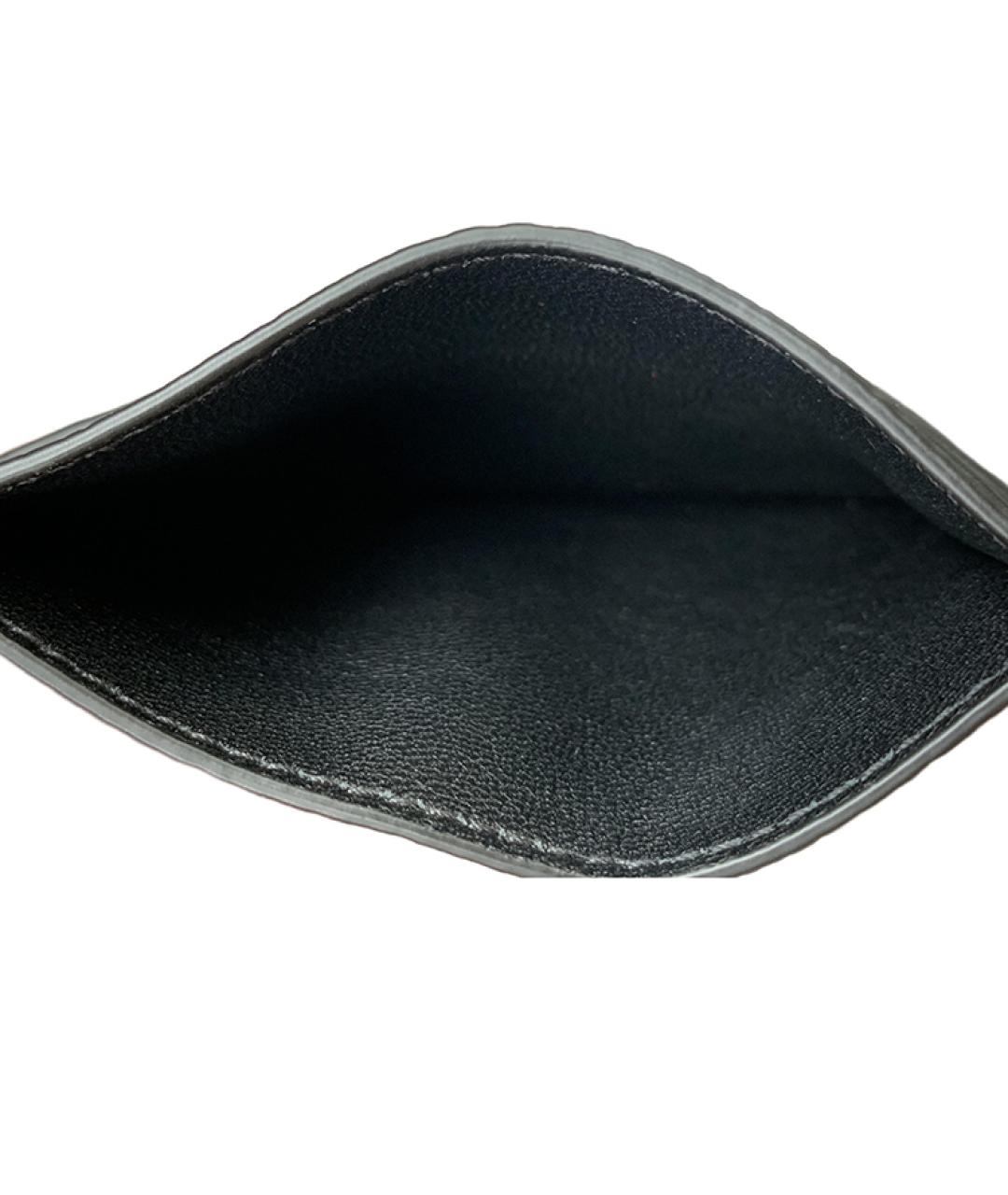 BOTTEGA VENETA Черный кожаный кардхолдер, фото 5