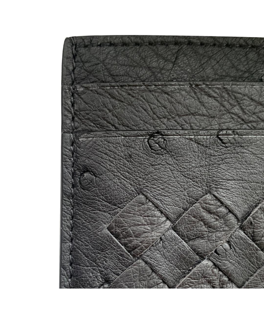 BOTTEGA VENETA Черный кожаный кардхолдер, фото 6