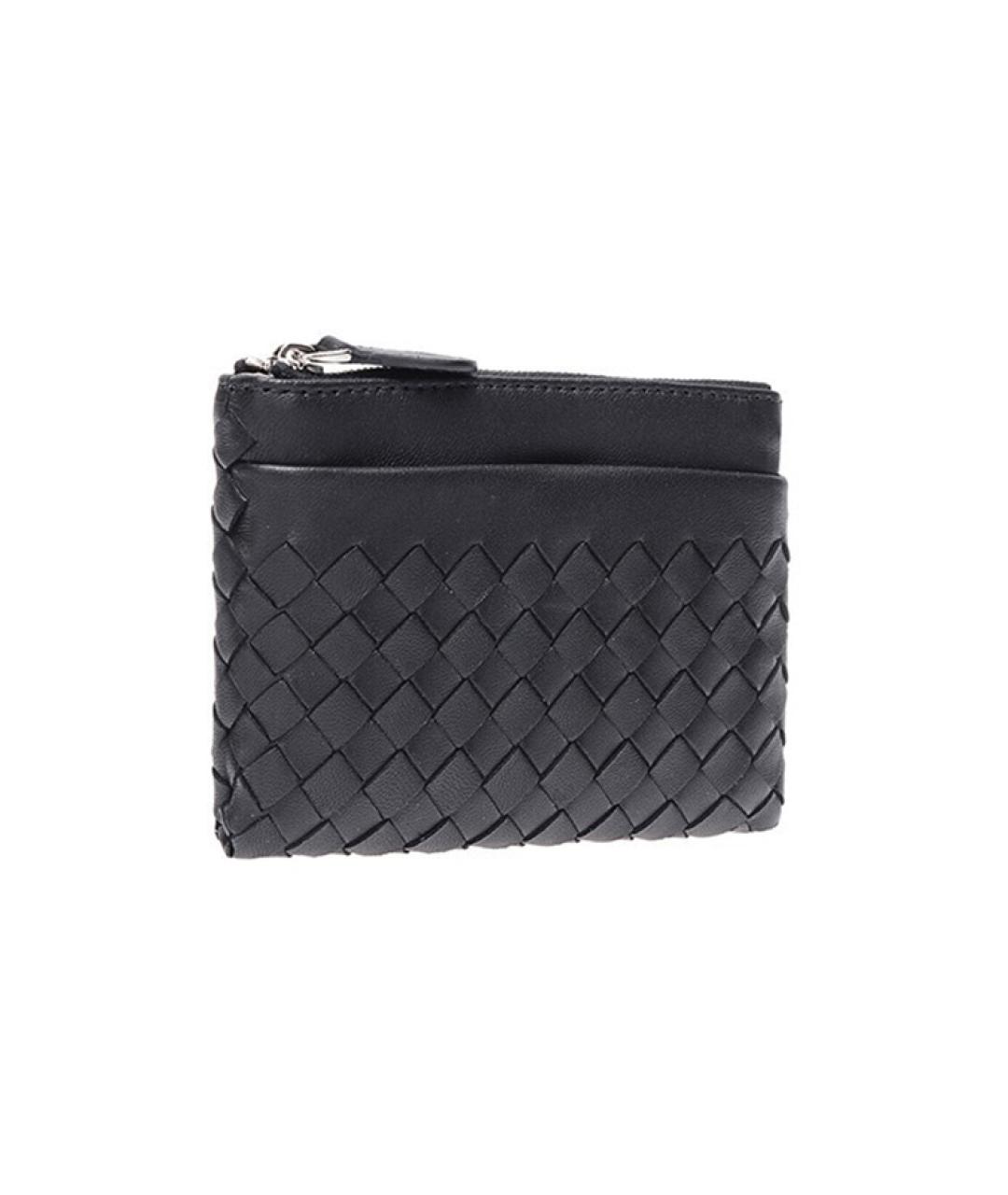 BOTTEGA VENETA Черный кожаный кошелек, фото 2