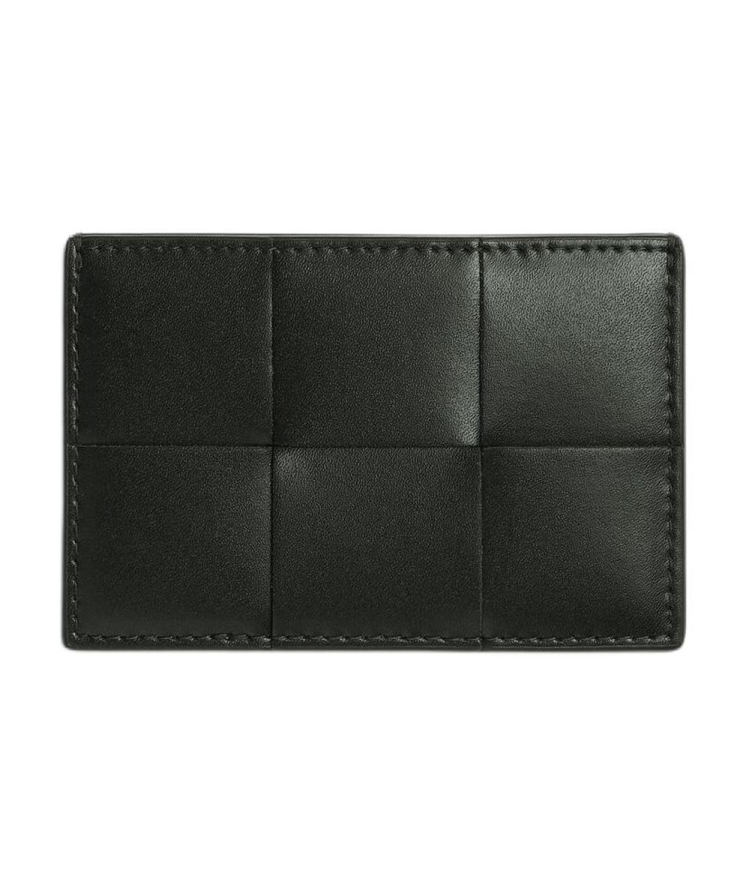 BOTTEGA VENETA Черный кожаный кардхолдер, фото 1