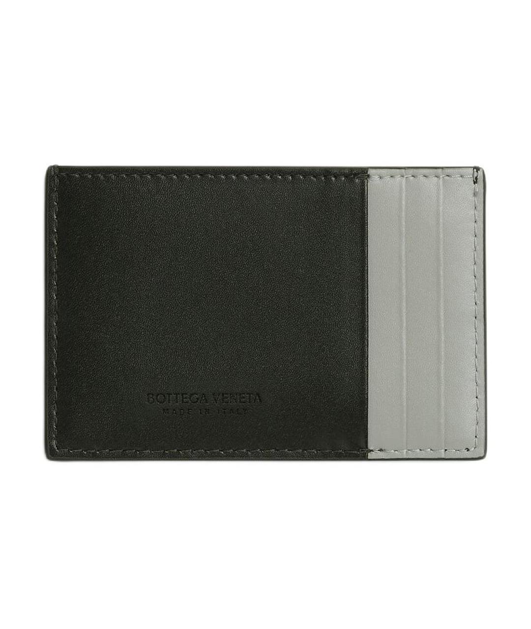 BOTTEGA VENETA Черный кожаный кардхолдер, фото 2