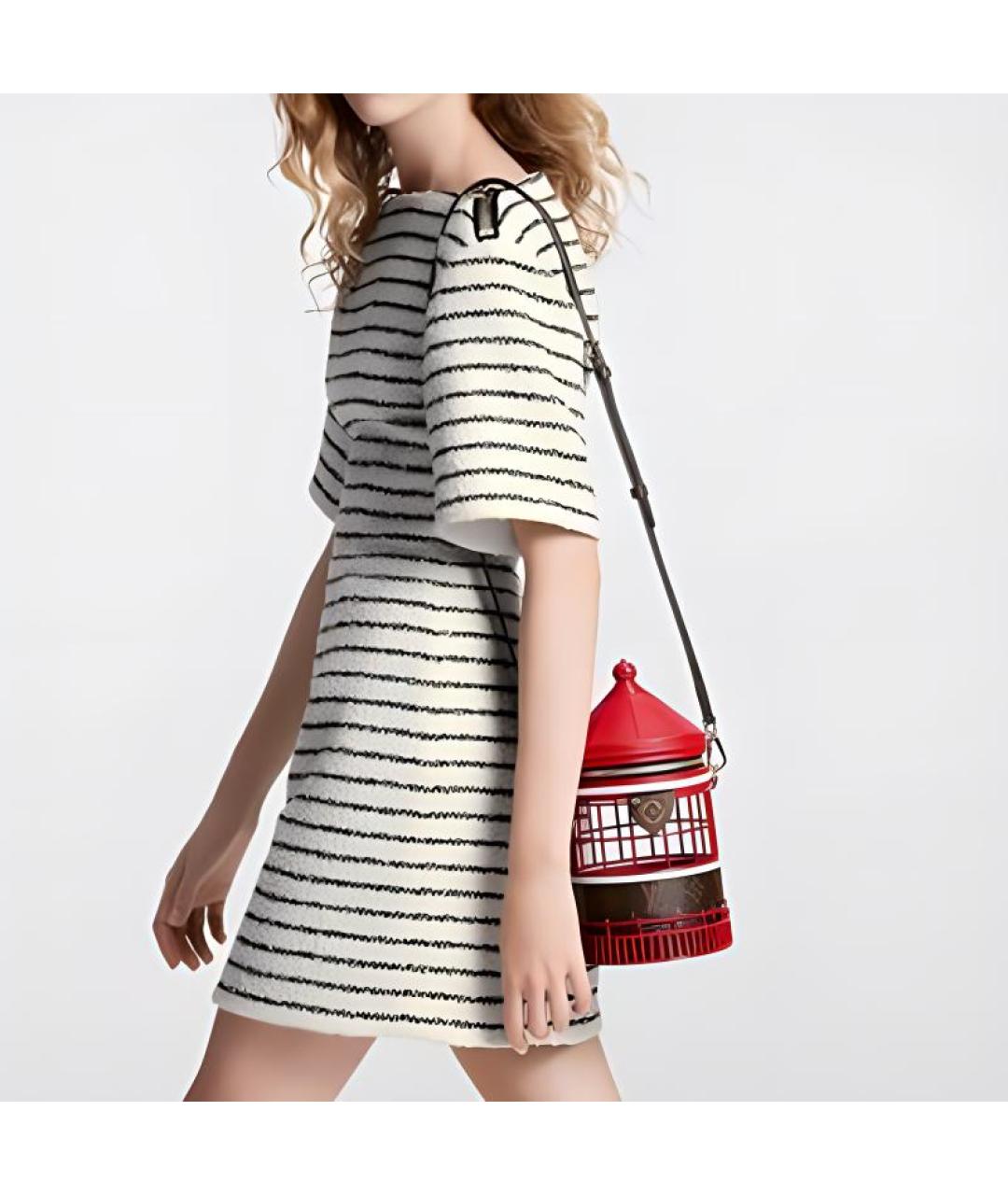 LOUIS VUITTON Красная сумка через плечо, фото 4