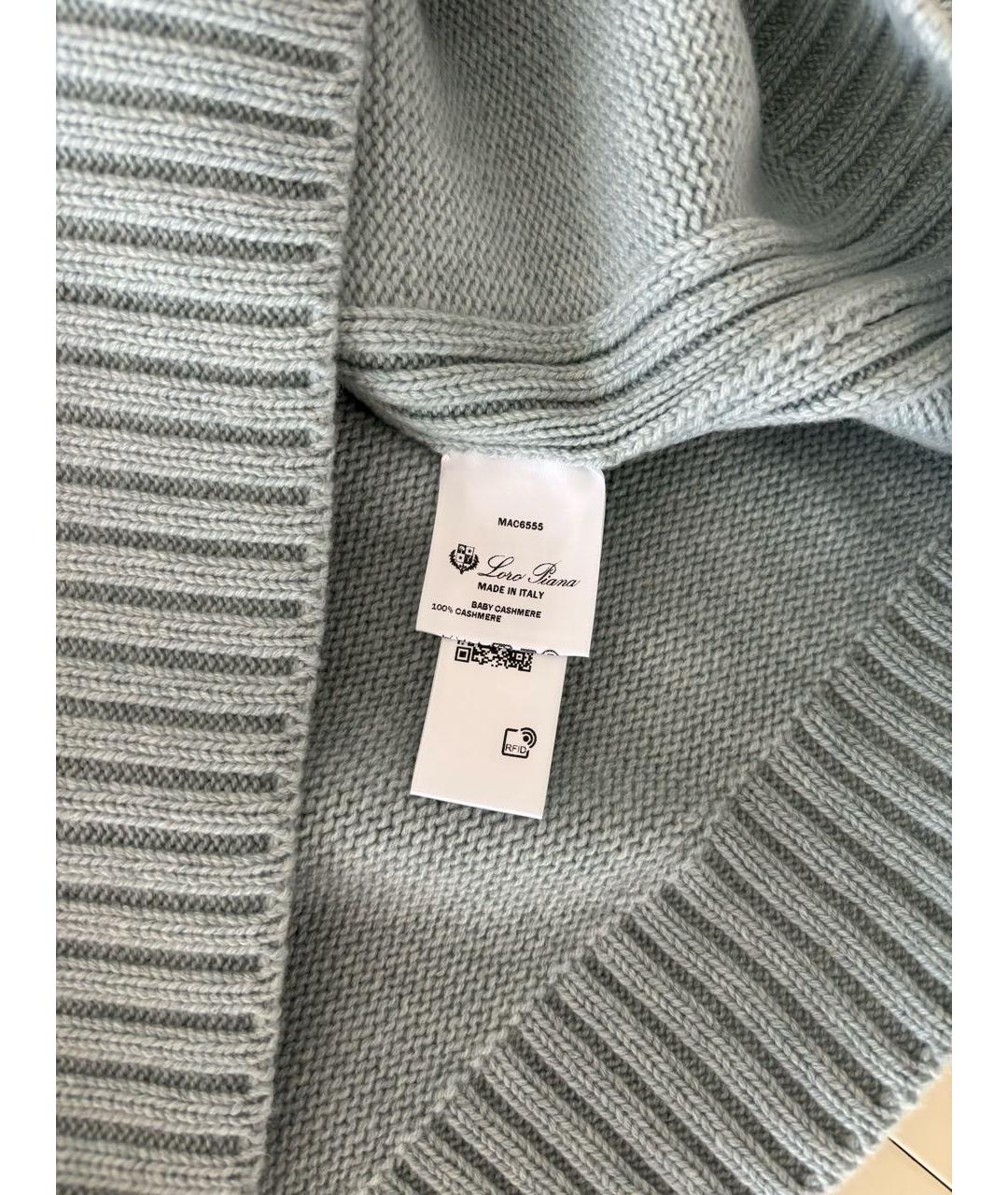 LORO PIANA Голубой кашемировый джемпер / свитер, фото 4