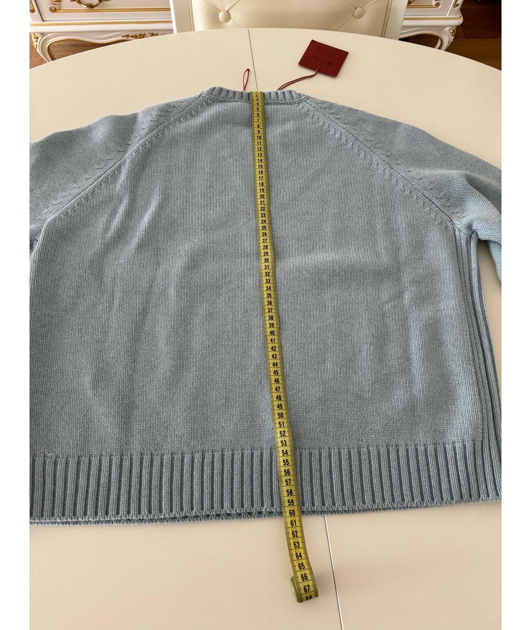 LORO PIANA Голубой кашемировый джемпер / свитер, фото 6