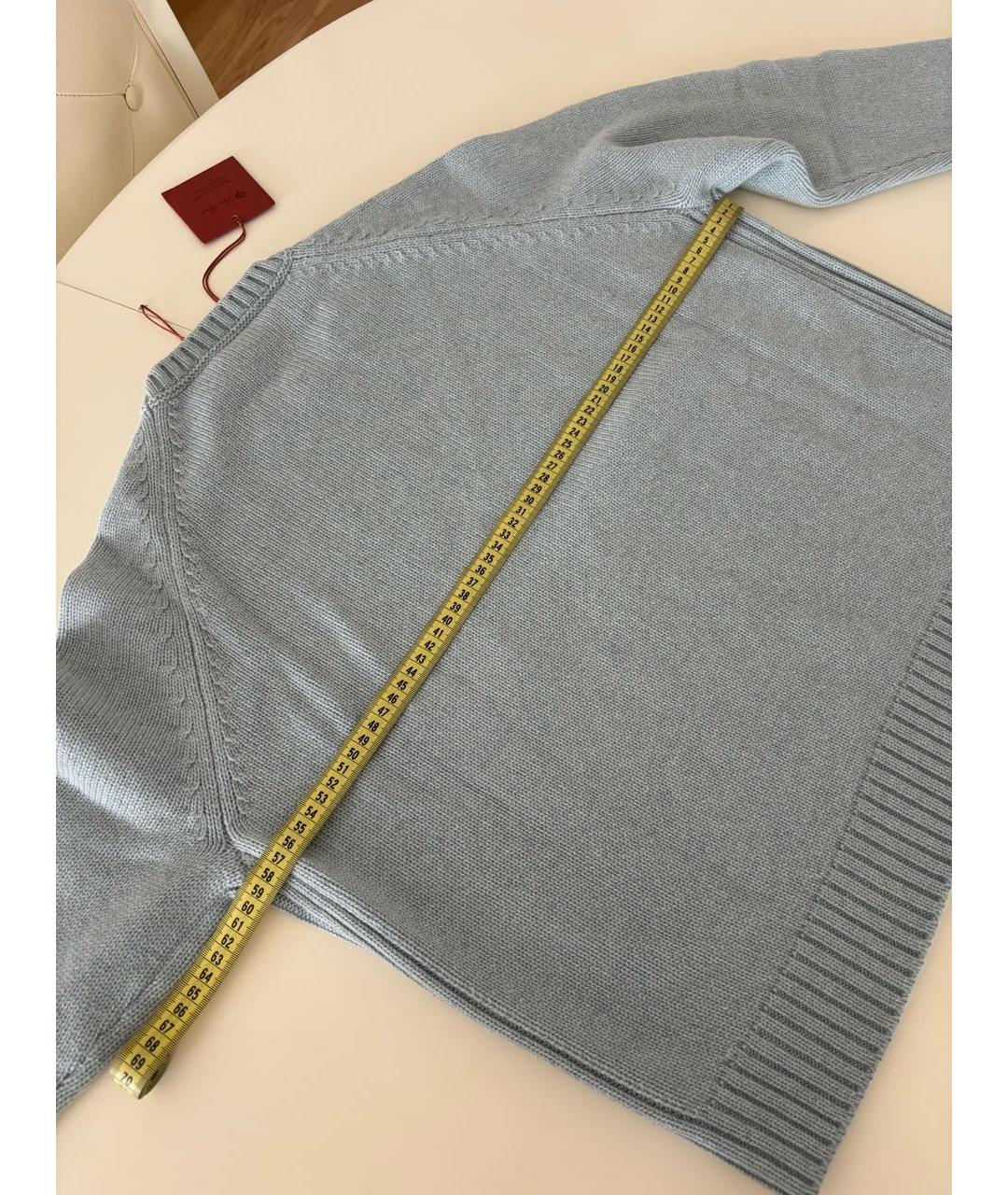 LORO PIANA Голубой кашемировый джемпер / свитер, фото 7