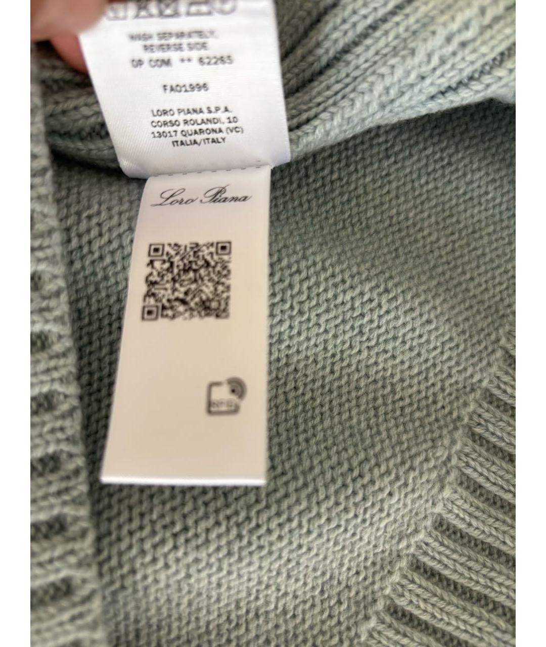 LORO PIANA Голубой кашемировый джемпер / свитер, фото 5