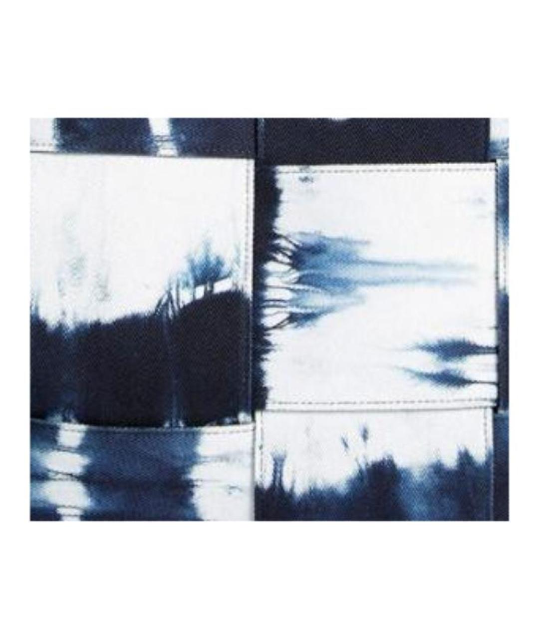 BOTTEGA VENETA Синяя тканевая сумка тоут, фото 7