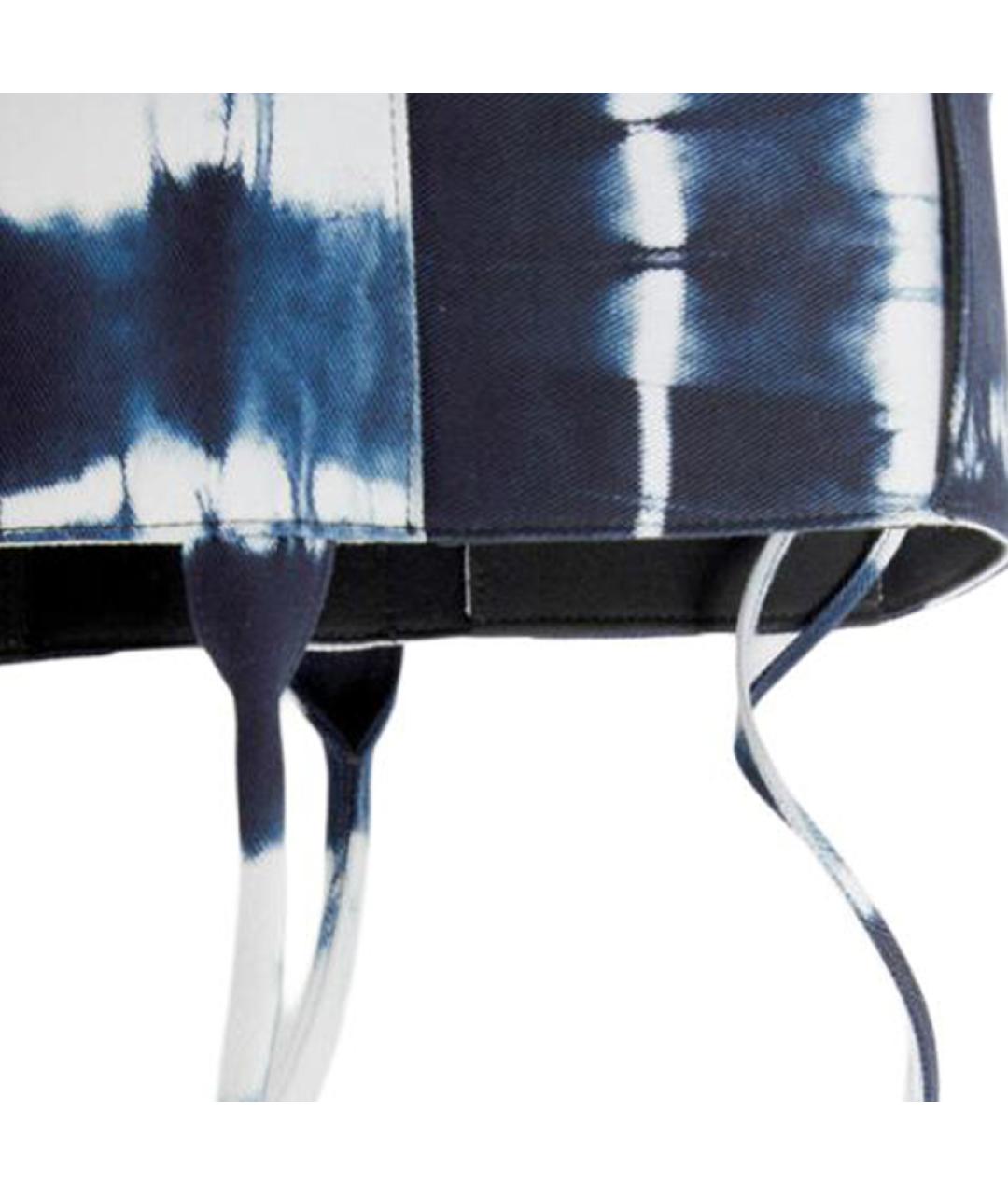 BOTTEGA VENETA Синяя тканевая сумка тоут, фото 6