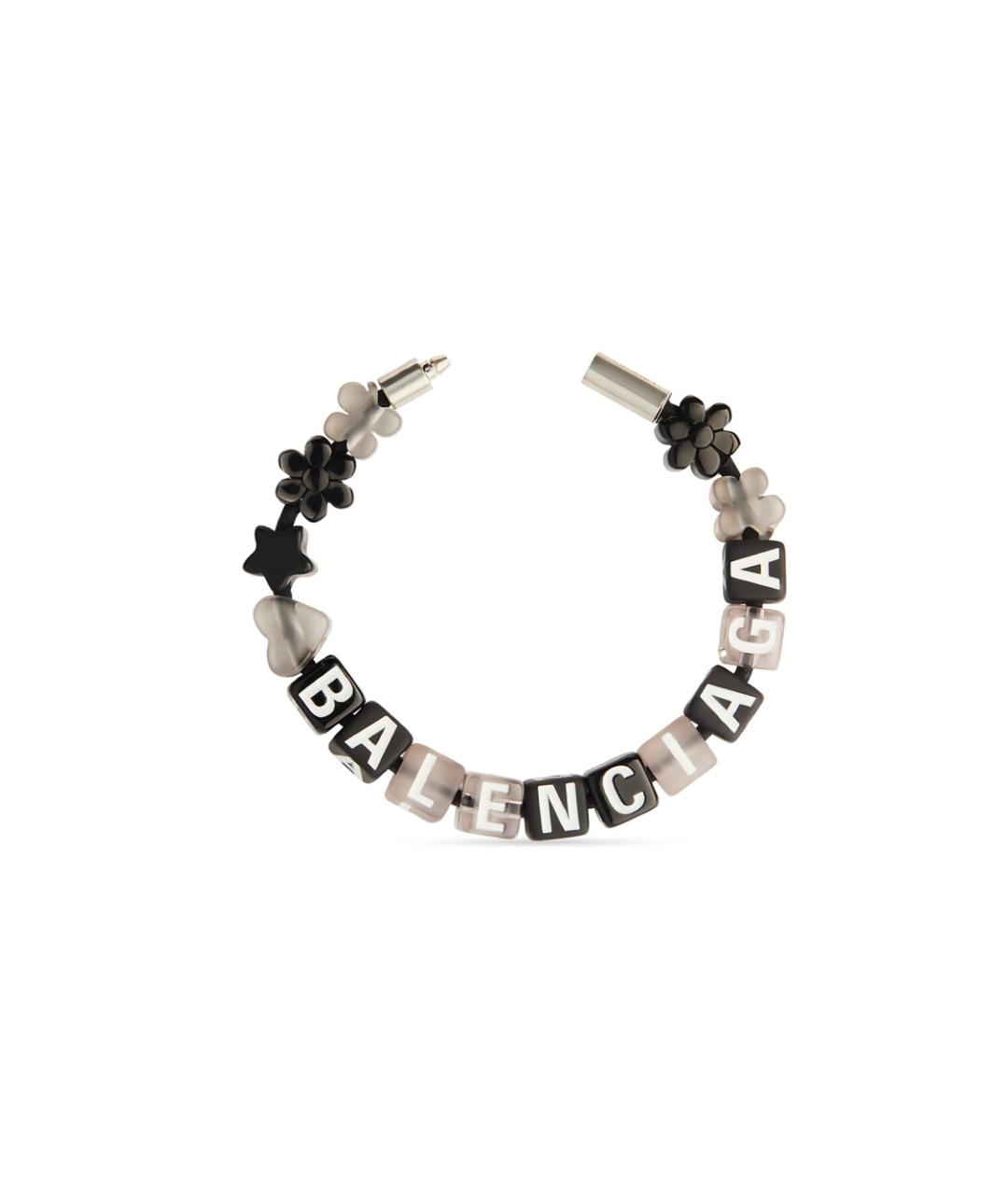 BALENCIAGA Черный латунный браслет, фото 2