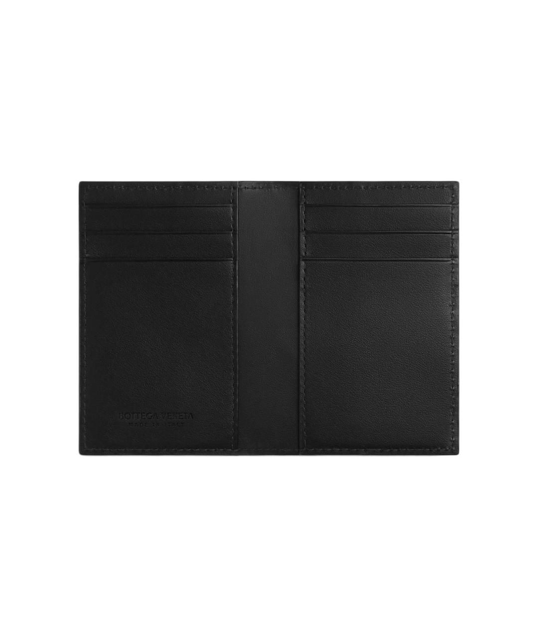 BOTTEGA VENETA Черный кожаный кардхолдер, фото 3