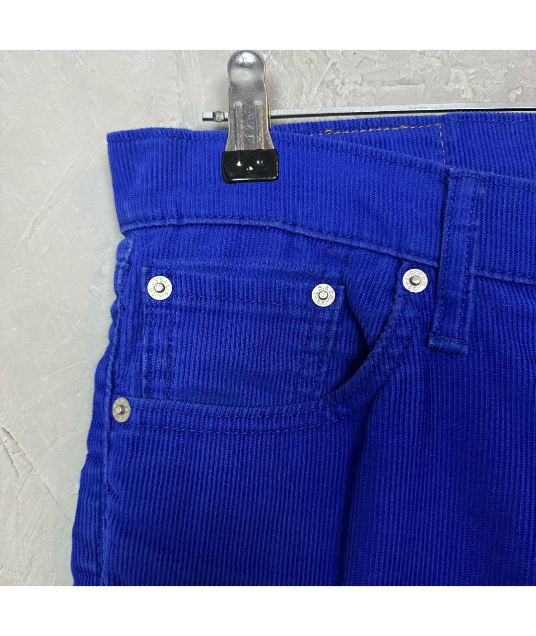 LEVI'S Синие хлопко-эластановые брюки чинос, фото 7