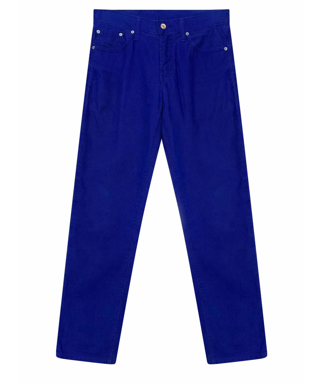 LEVI'S Синие хлопко-эластановые брюки чинос, фото 1