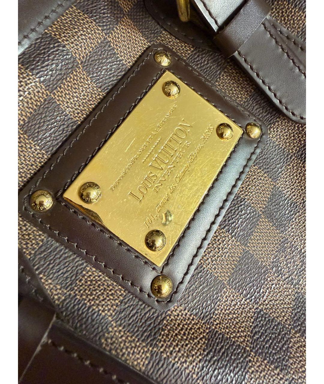 LOUIS VUITTON Коричневая сумка с короткими ручками, фото 6