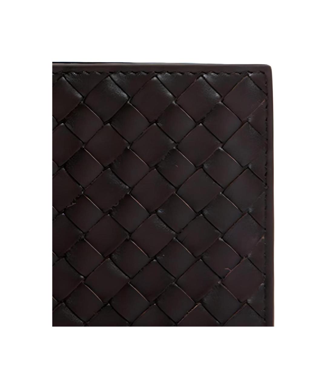 BOTTEGA VENETA Черный кожаный кошелек, фото 3