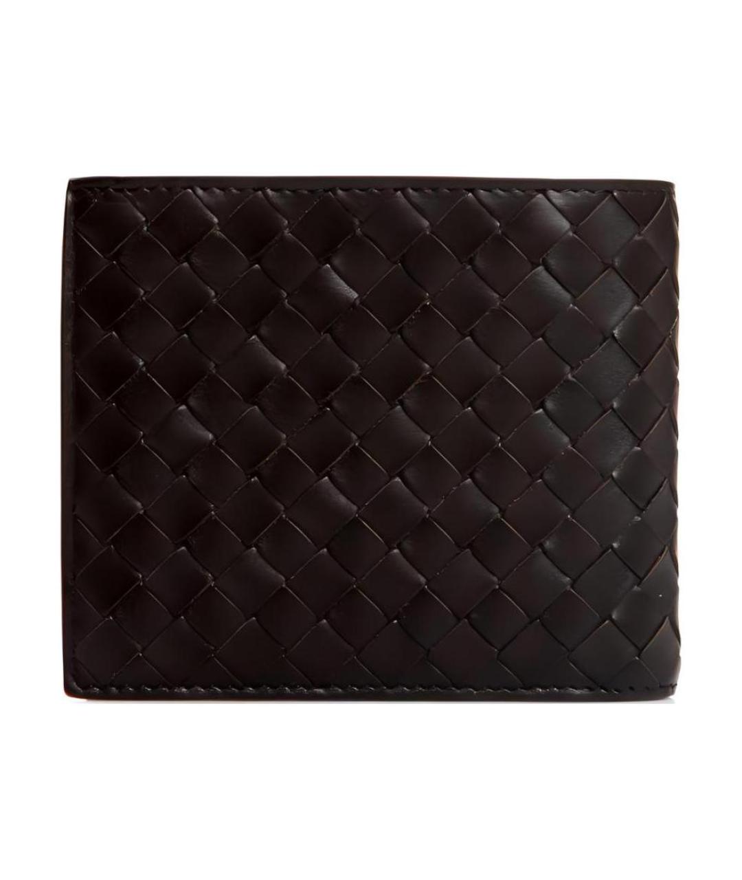 BOTTEGA VENETA Черный кожаный кошелек, фото 2