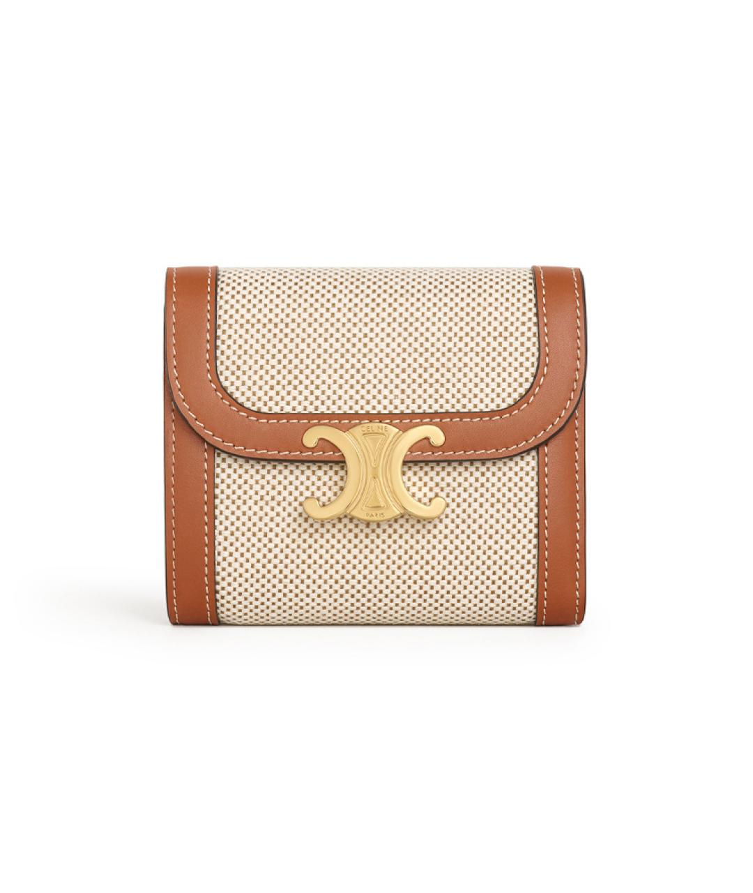 CELINE Коричневый кошелек, фото 5