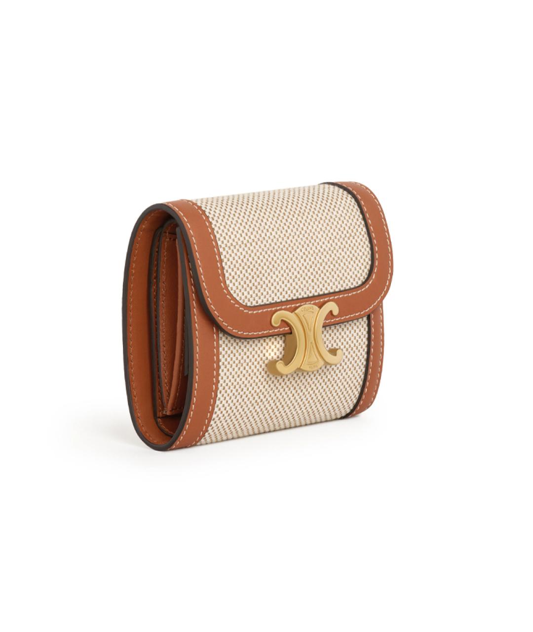 CELINE Коричневый кошелек, фото 2