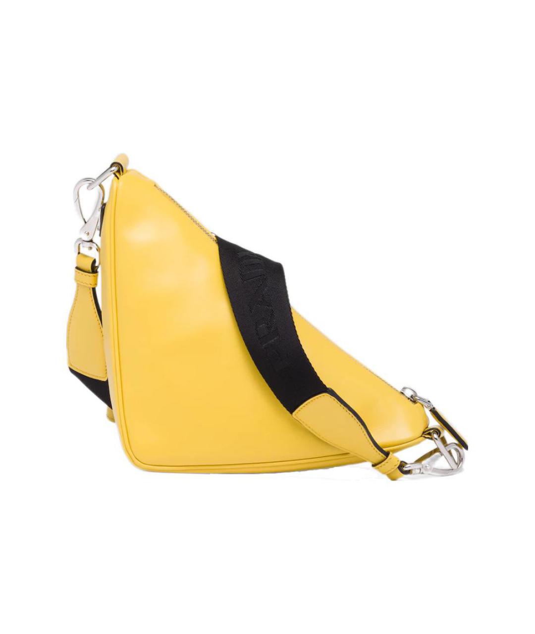PRADA Желтая сумка через плечо, фото 2