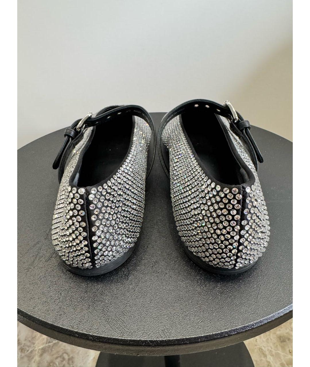 MIU MIU Черные кожаные балетки, фото 4