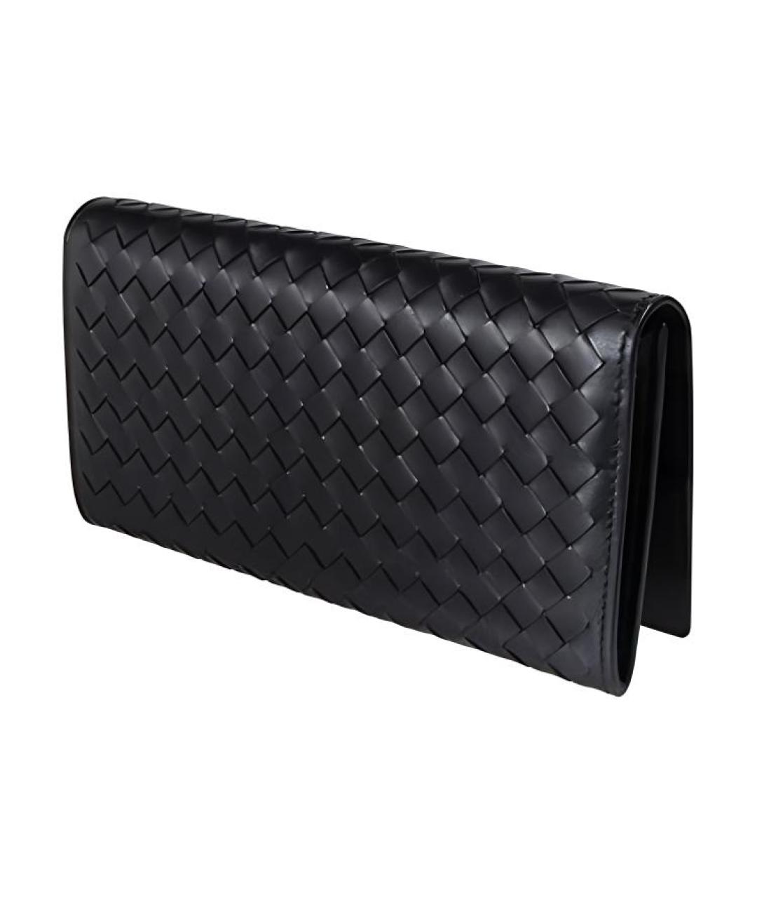 BOTTEGA VENETA Черный кожаный кошелек, фото 4