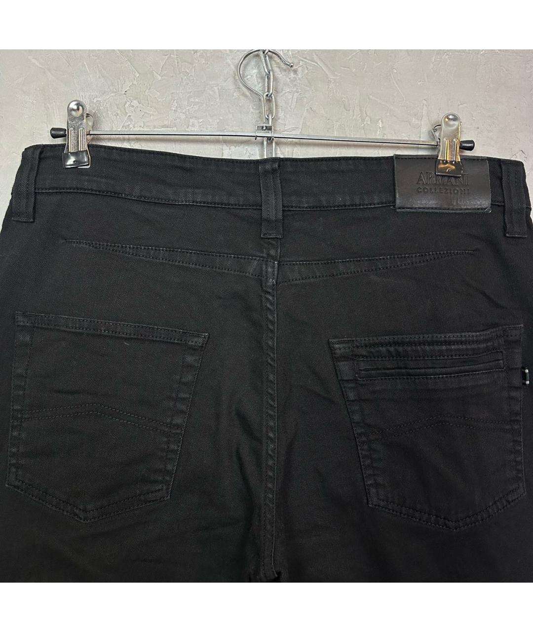 ARMANI COLLEZIONI Черные хлопко-эластановые джинсы скинни, фото 3