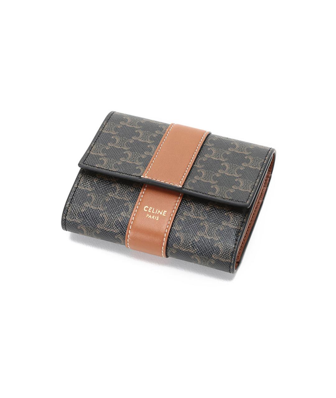 CELINE Коричневый кошелек, фото 6
