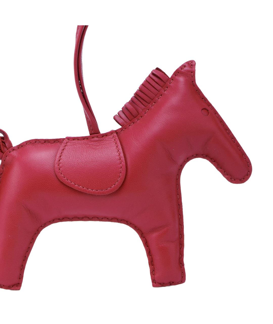 HERMES Красный брелок, фото 3