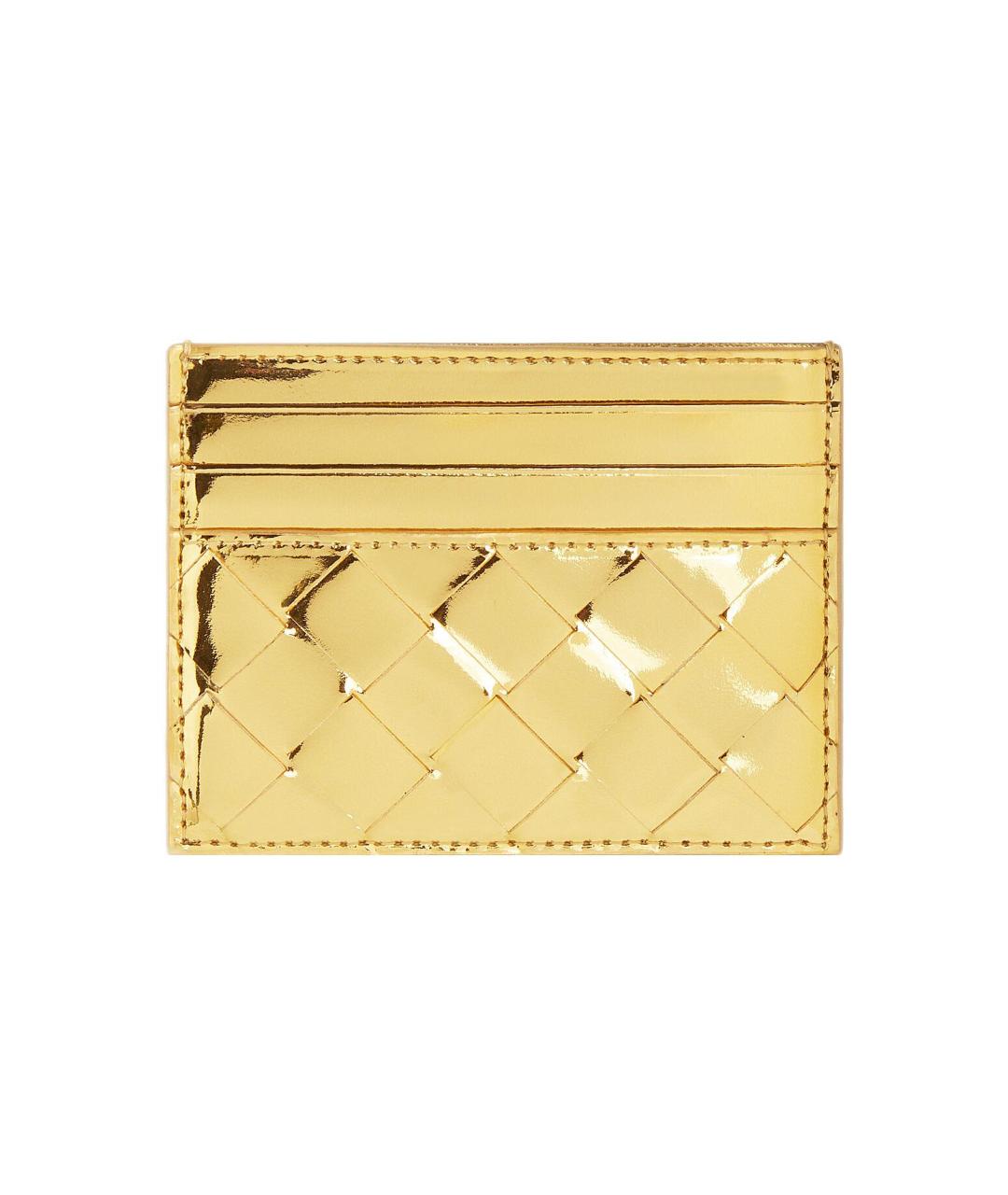 BOTTEGA VENETA Золотой кардхолдер, фото 1
