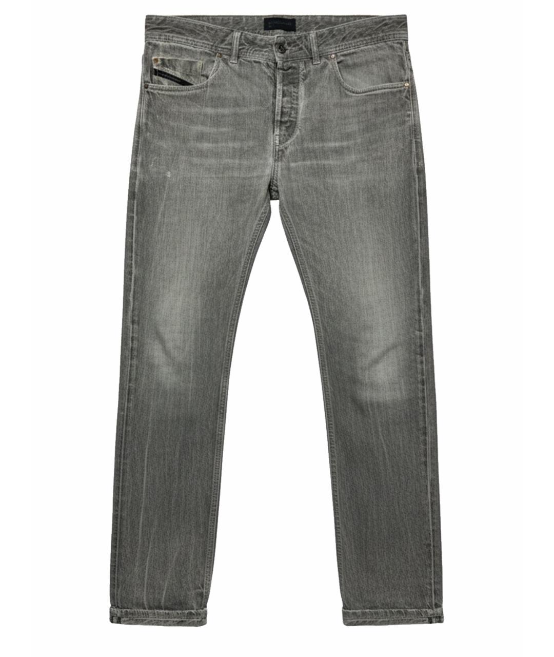 DIESEL BLACK GOLD Серые хлопковые прямые джинсы, фото 1