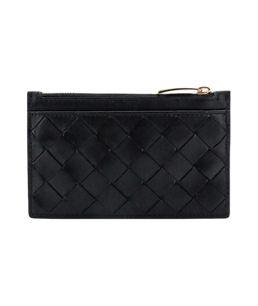 BOTTEGA VENETA Черный кожаный кошелек, фото 2