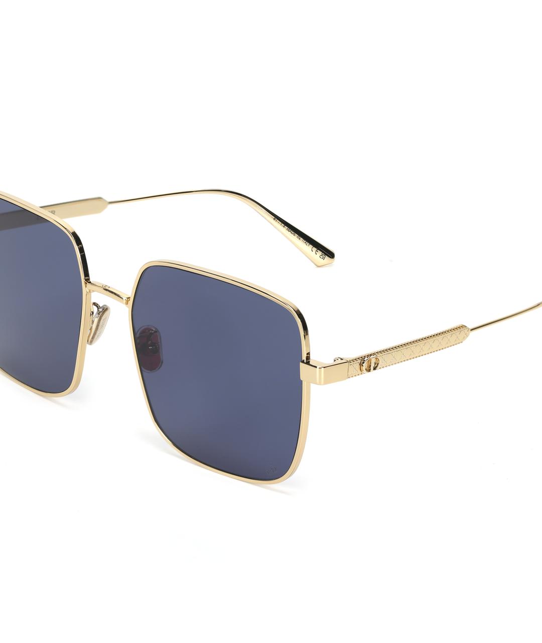 CHRISTIAN DIOR Золотые металлические солнцезащитные очки, фото 4