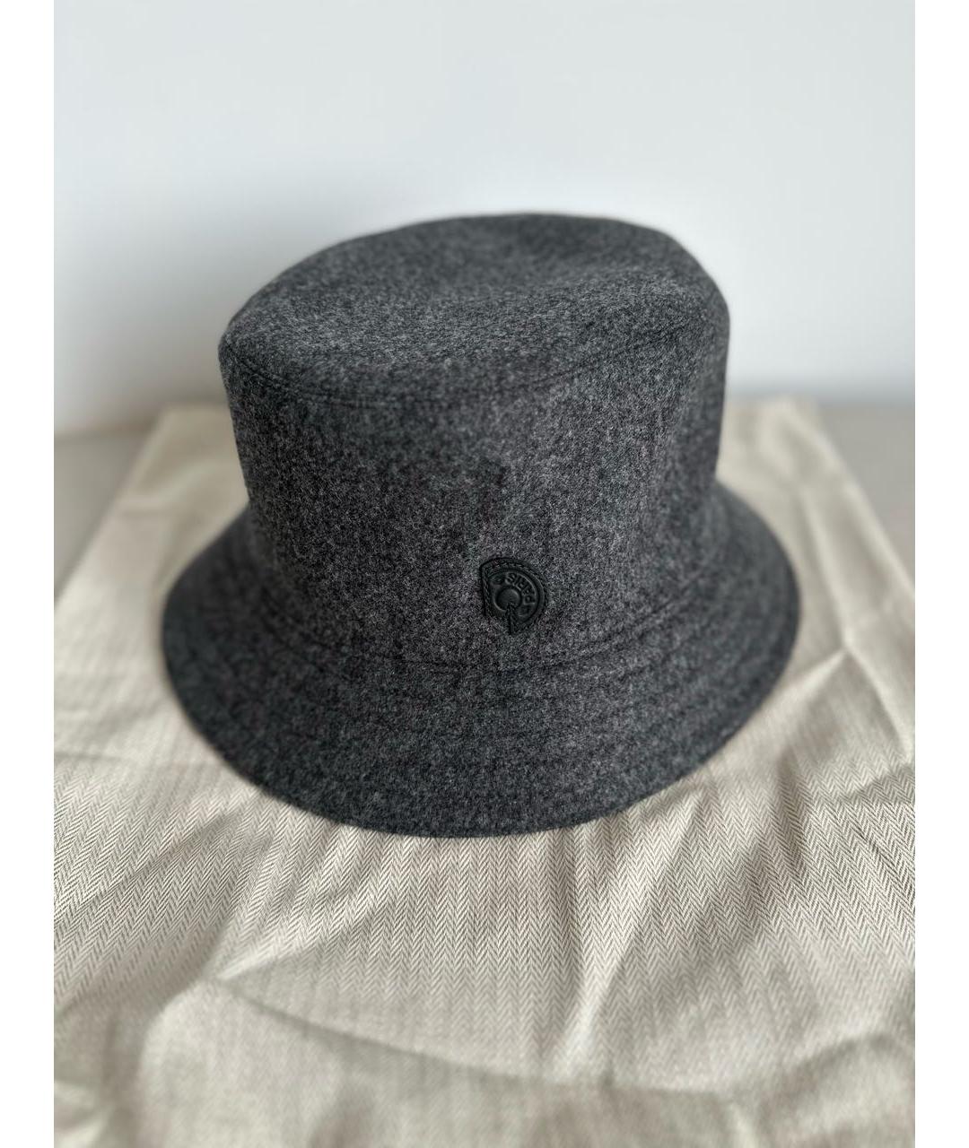 HERMES Серая кашемировая панама, фото 8