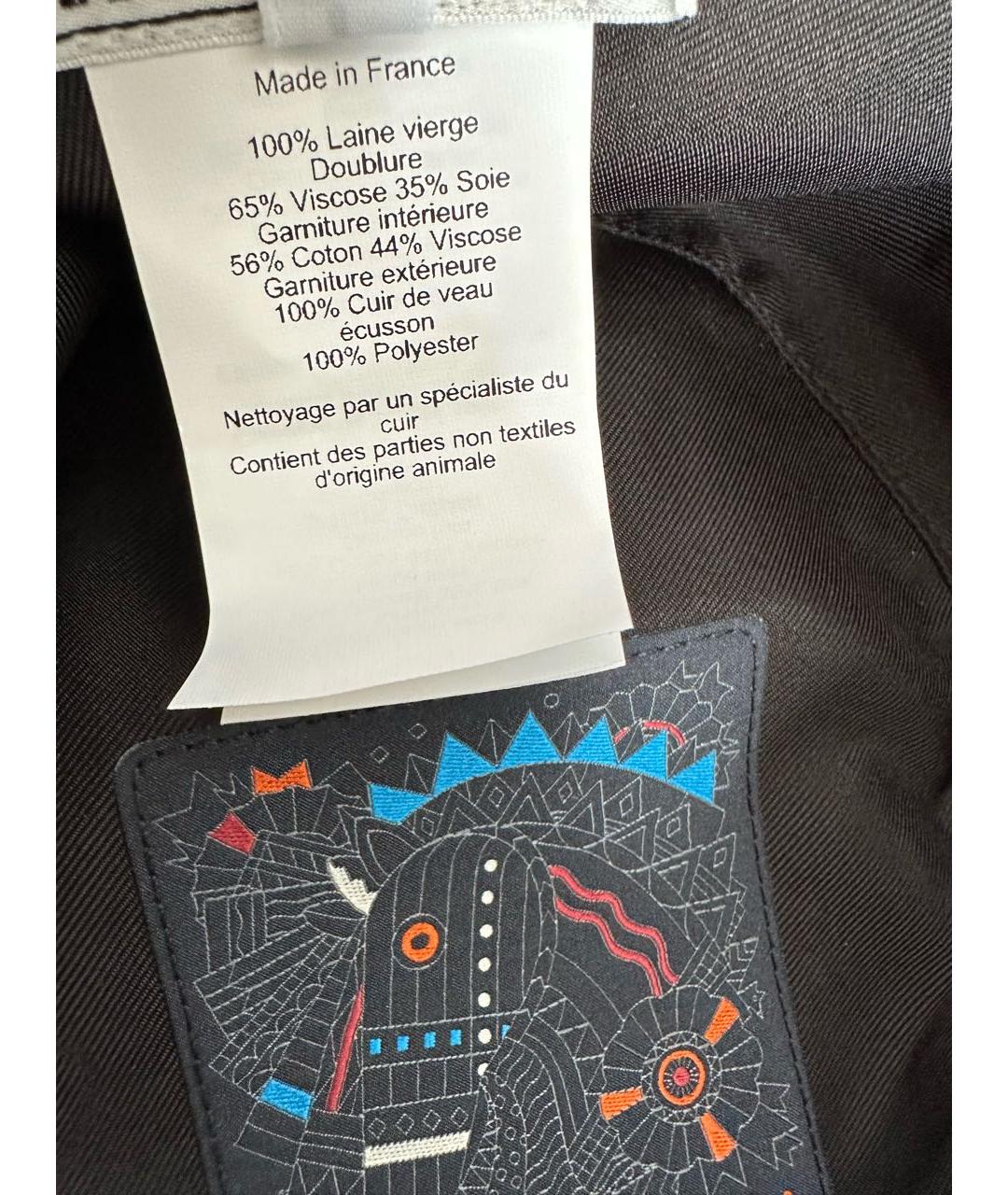 HERMES Серая кашемировая панама, фото 6