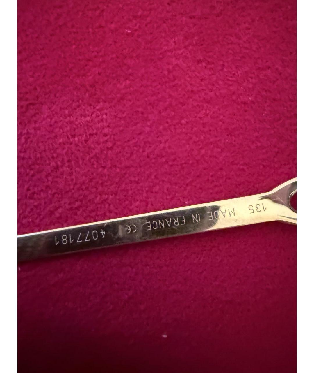 CARTIER Коричневые металлические солнцезащитные очки, фото 3