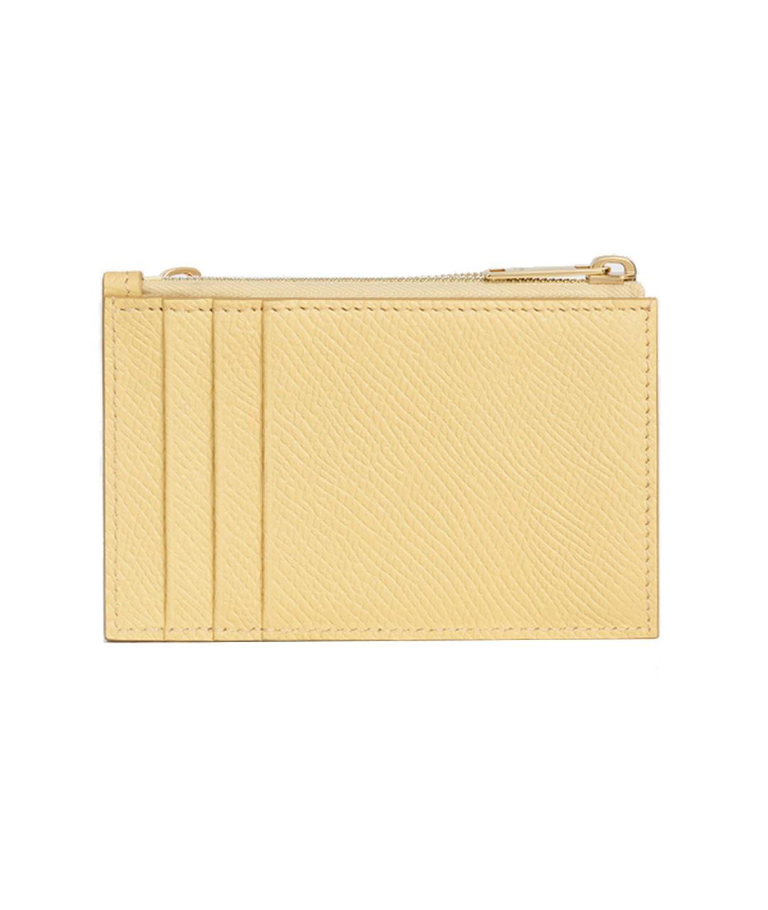 CELINE Бежевый кожаный кардхолдер, фото 3