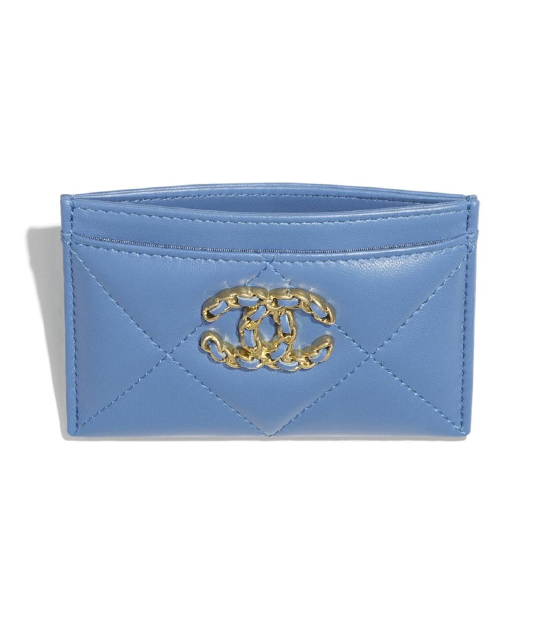 CHANEL Синий кожаный кардхолдер, фото 2