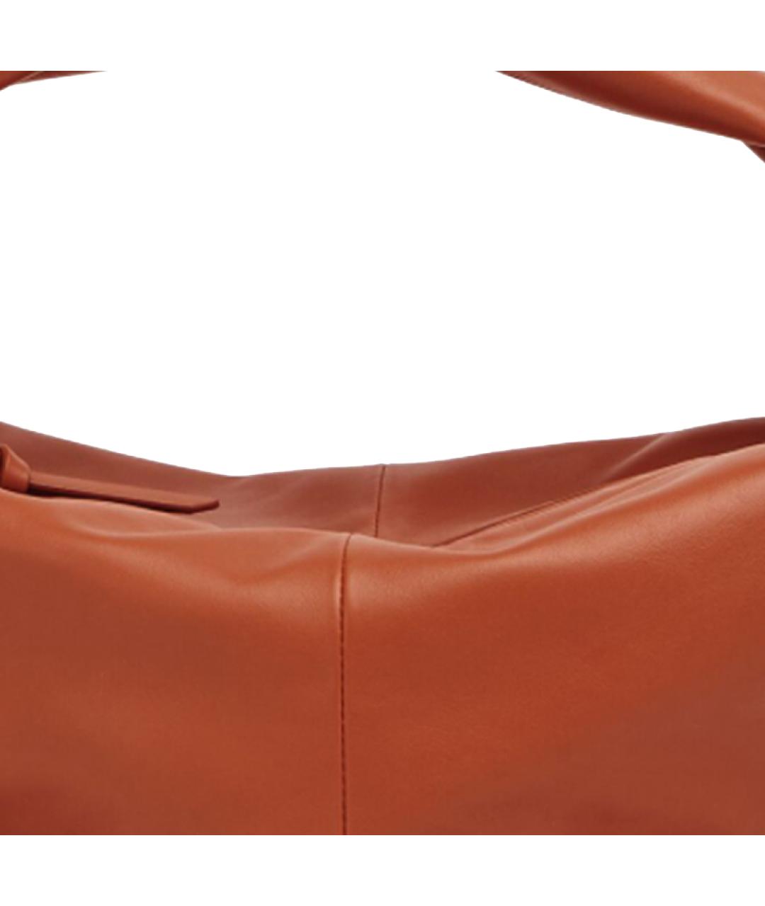 BOTTEGA VENETA Коричневая кожаная сумка через плечо, фото 4