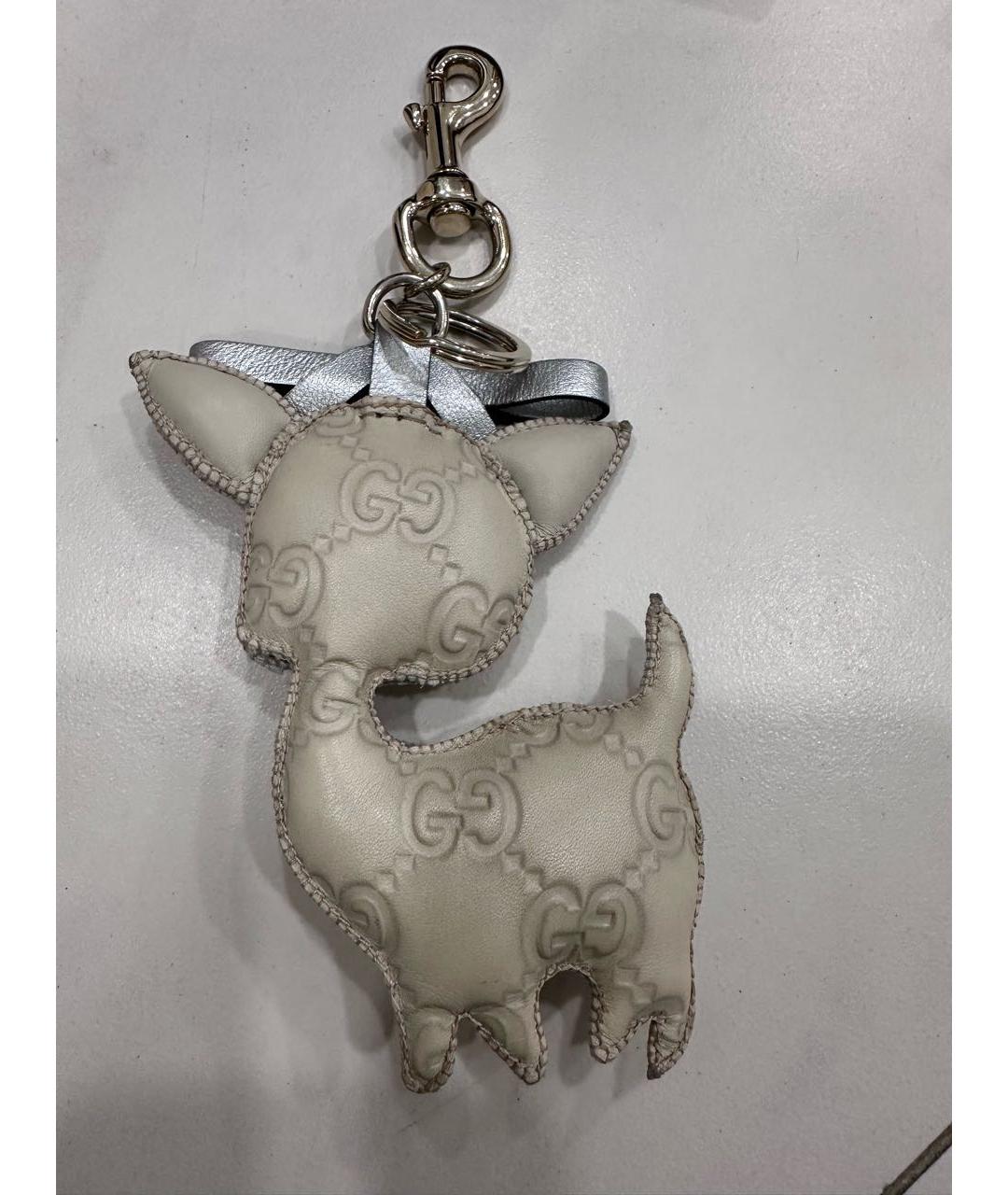 GUCCI Белый брелок, фото 2