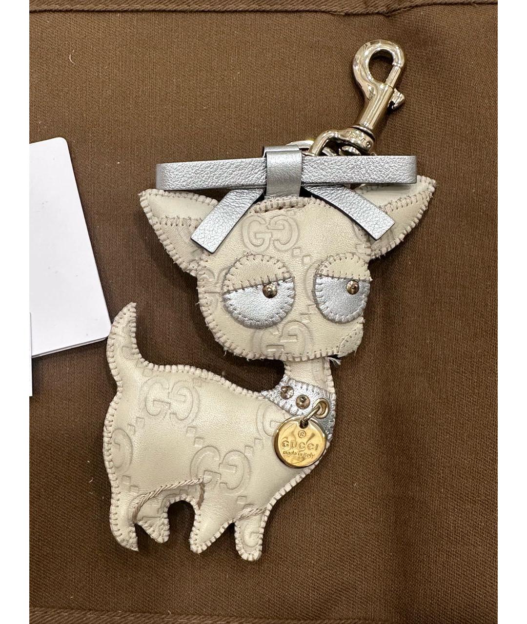GUCCI Белый брелок, фото 4