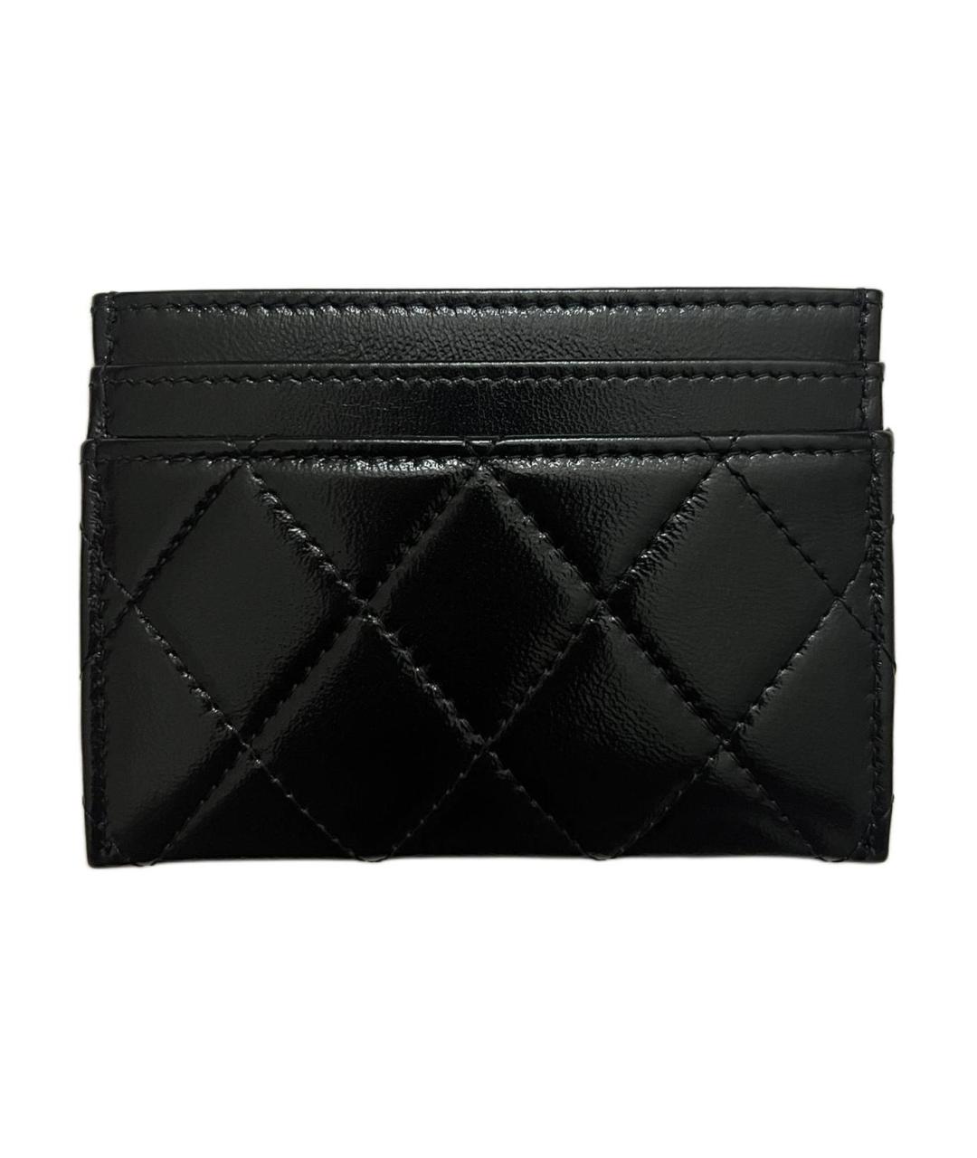 CHANEL Черный кожаный кардхолдер, фото 2