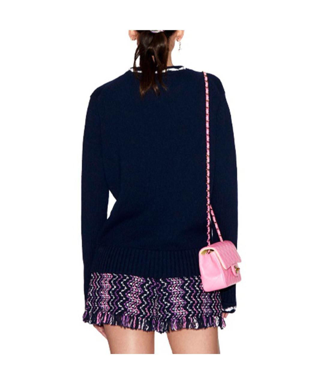 CHANEL Синий хлопковый джемпер / свитер, фото 3