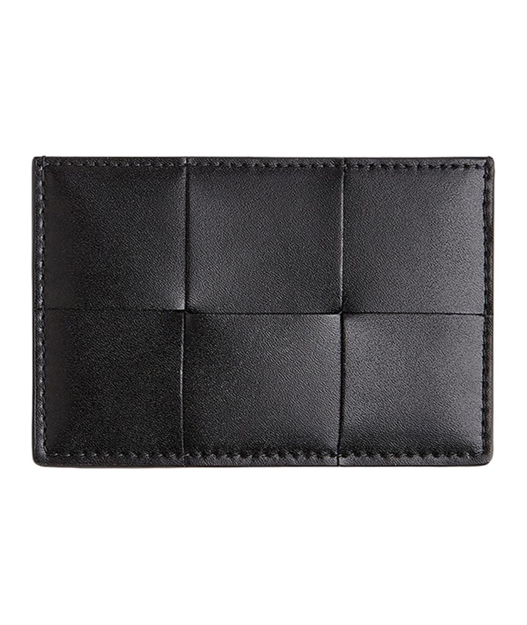 BOTTEGA VENETA Черный кожаный кошелек, фото 1