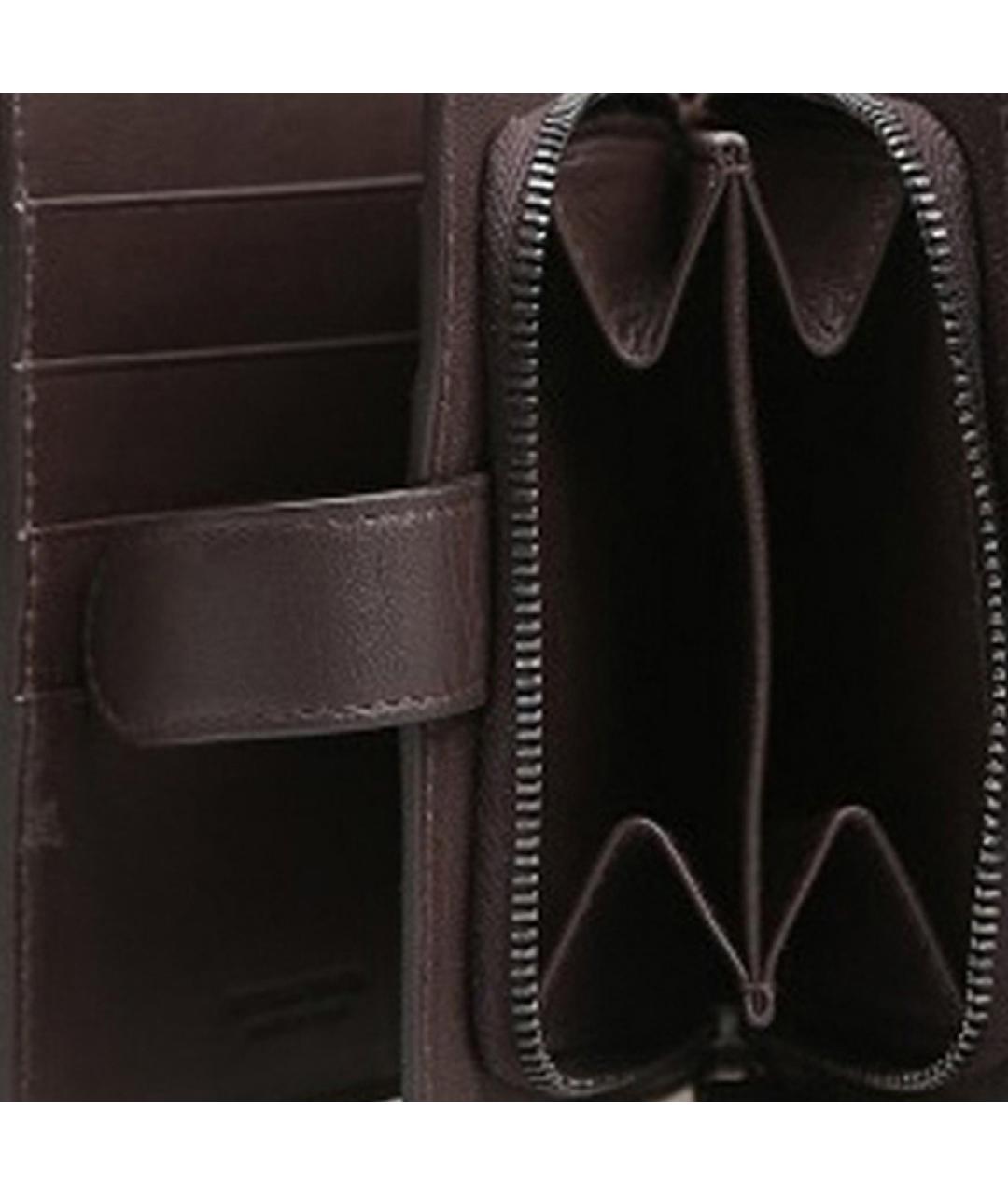 BOTTEGA VENETA Коричневый кошелек, фото 6