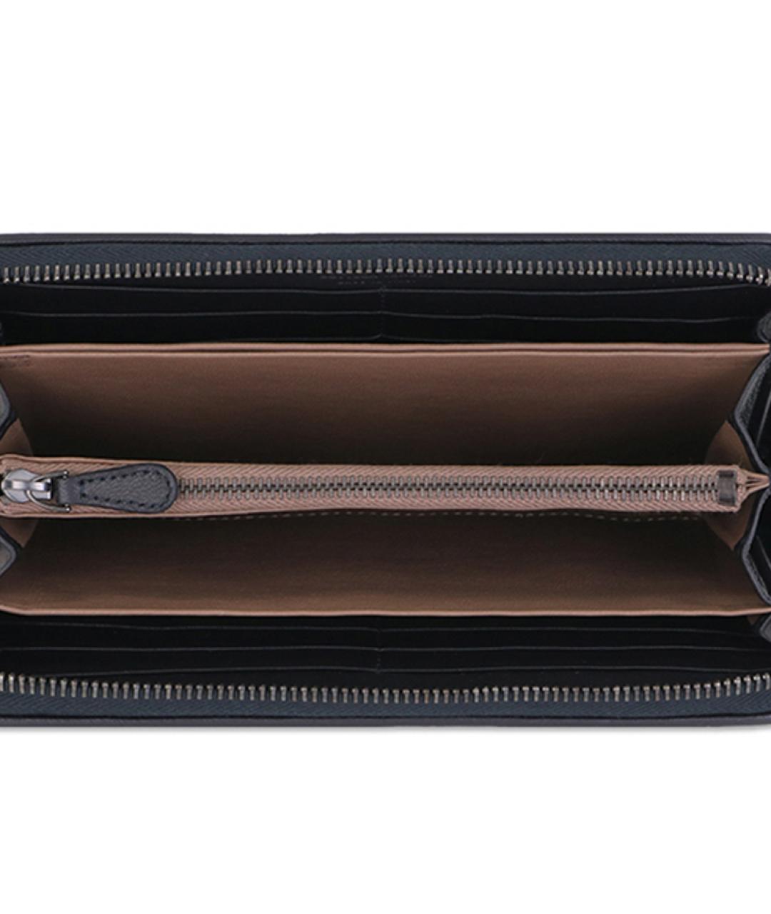 BOTTEGA VENETA Черный кожаный кошелек, фото 3