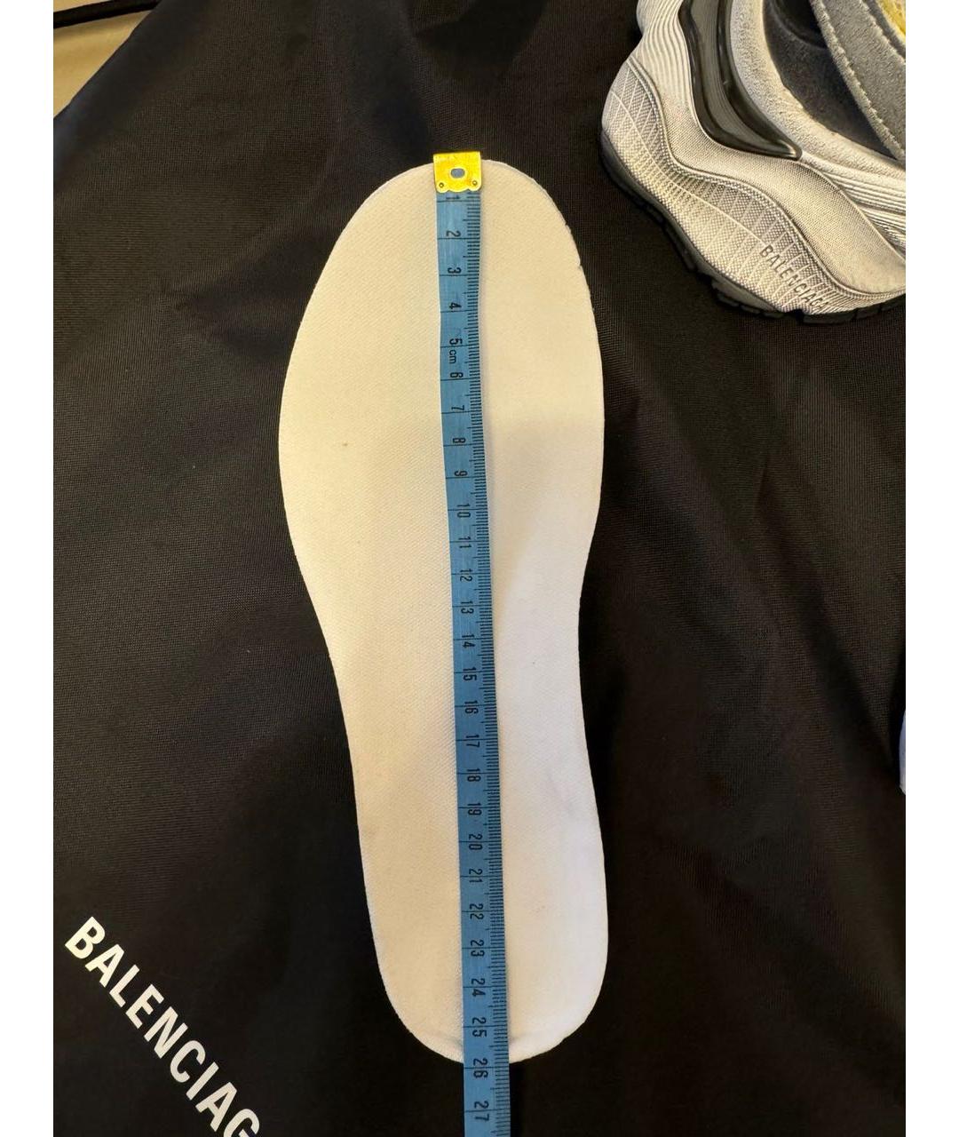 BALENCIAGA Белые текстильные кроссовки, фото 5