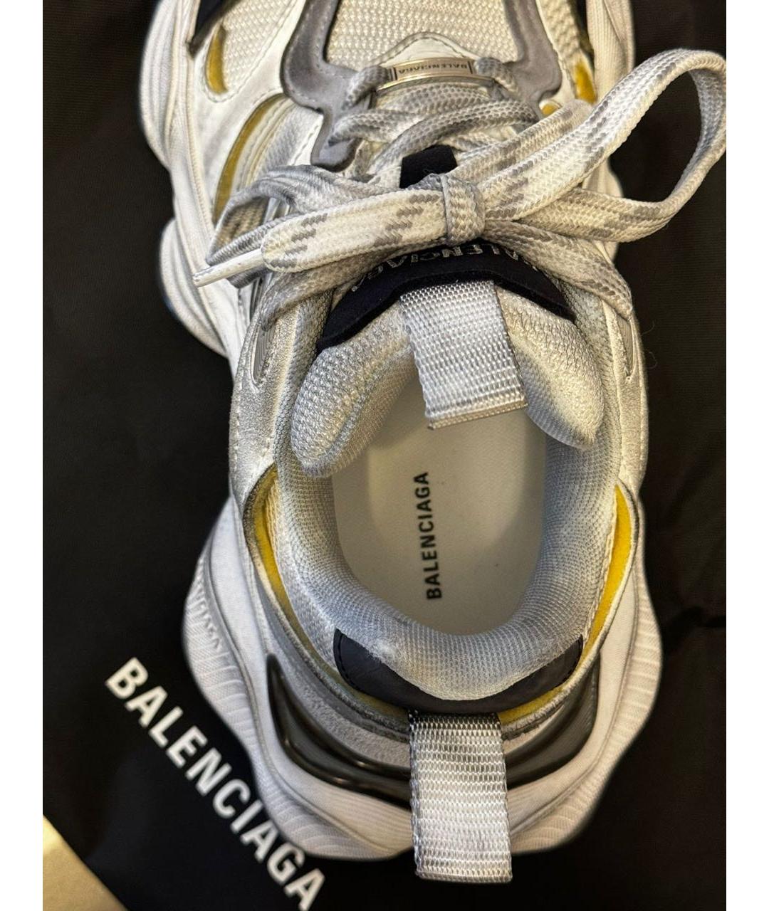 BALENCIAGA Белые текстильные кроссовки, фото 8